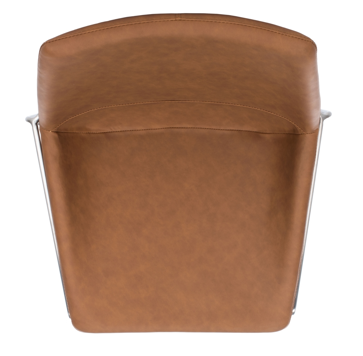 Alexis Midcentury Dining Chair - Cognac / Silver - Safavieh - Image 5