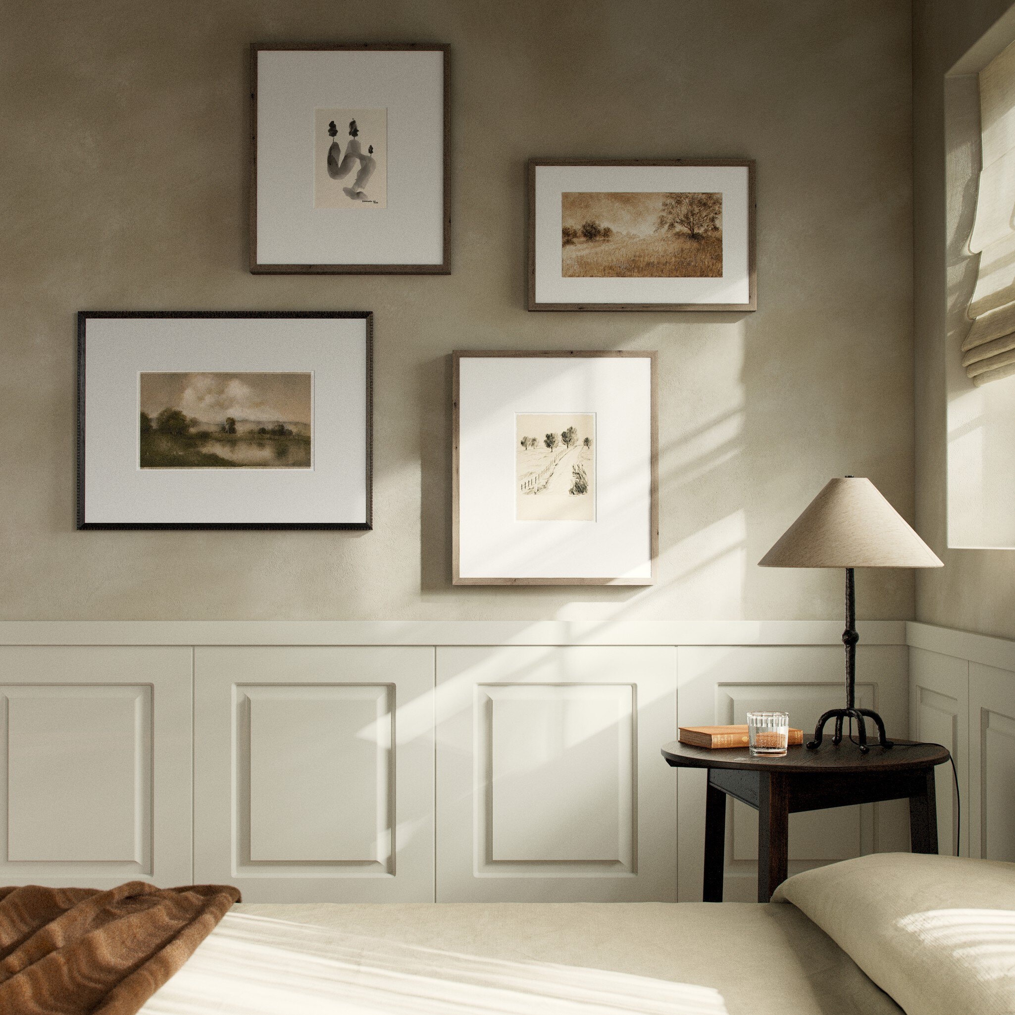 Amber Morning Set by Multi-Artist - Rustic 2.5 Walnut - Image 3