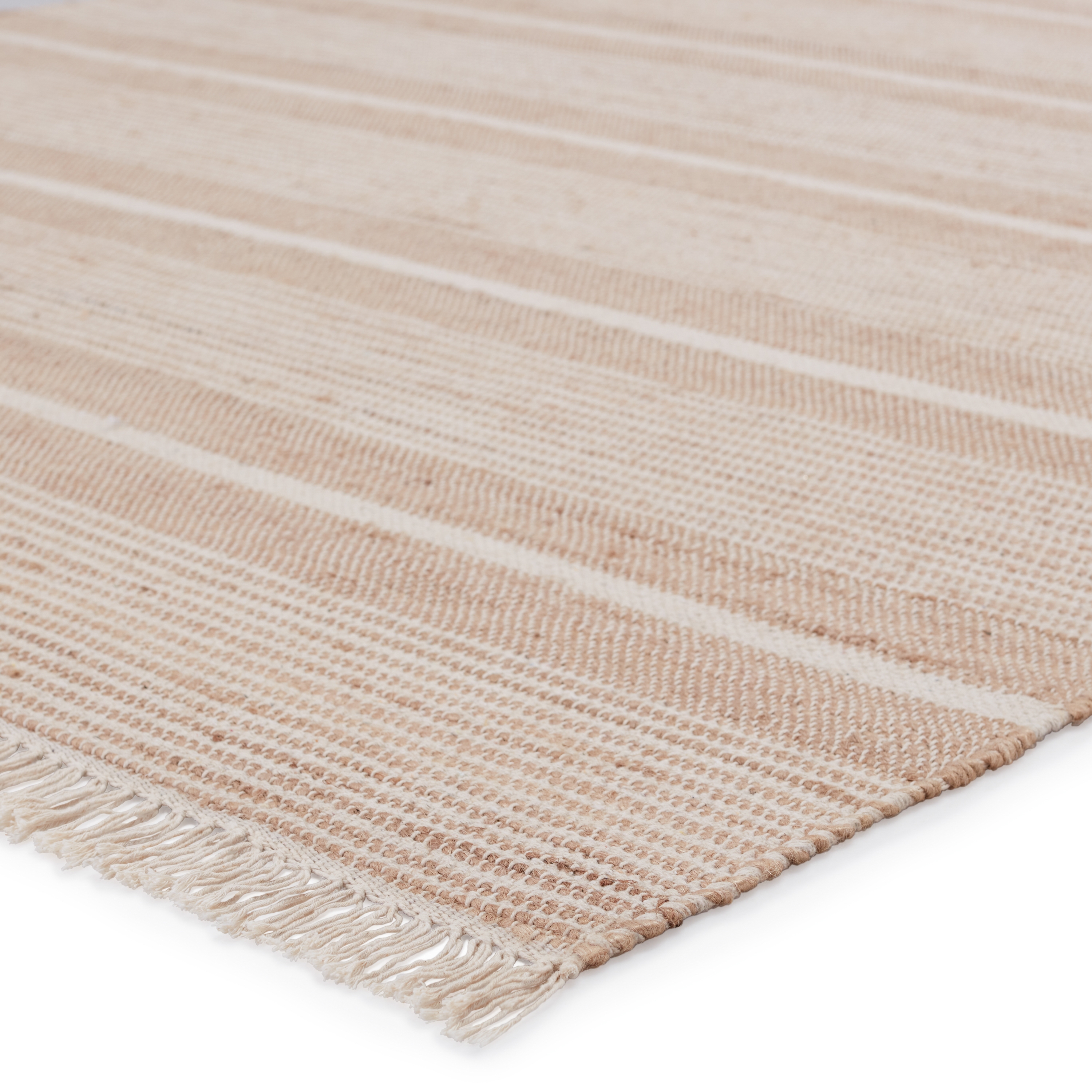 Vibe by Kahlo Southwestern Striped Beige/ Cream Area Rug (10'X14') - Image 1
