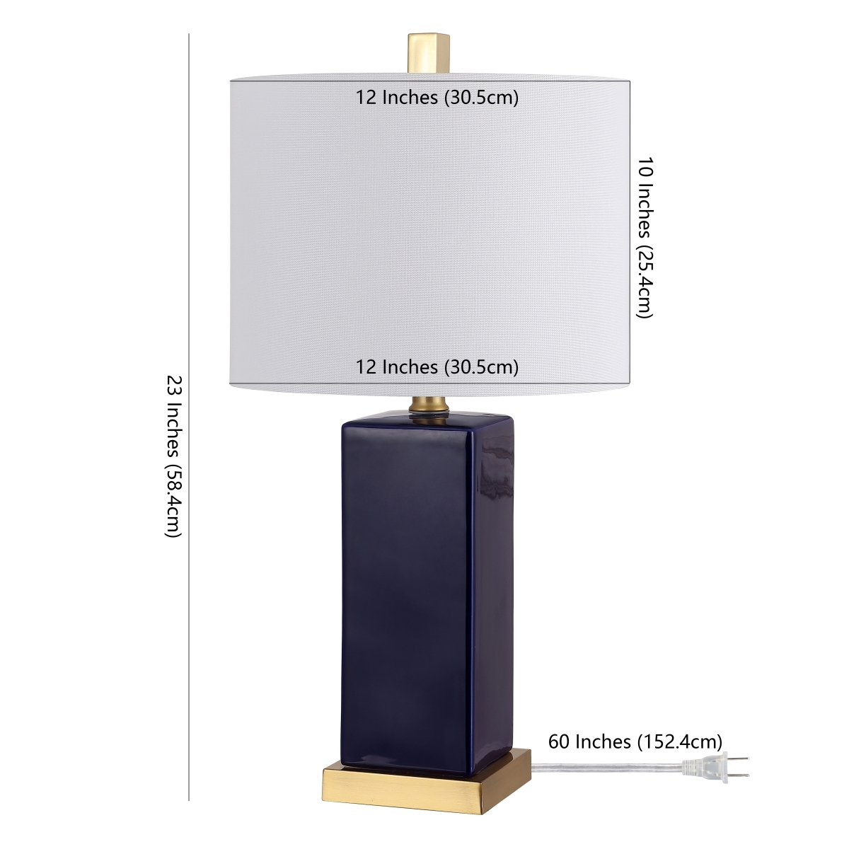 Wendi 23" Table Lamp - Navy Blue - Image 0