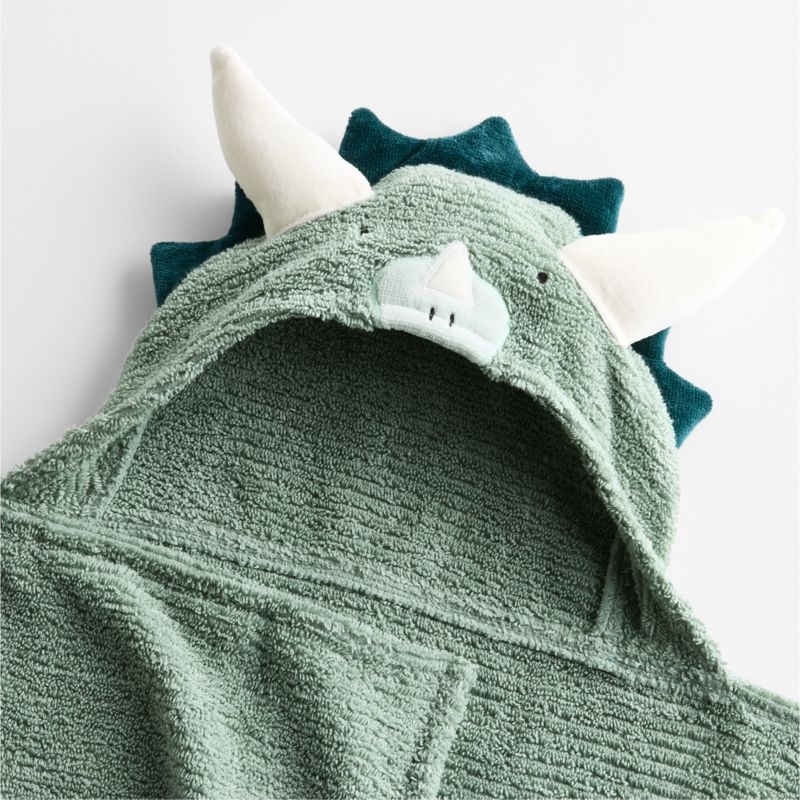 Dinosaur 100% Organic Cotton Hooded Kids Towel - Image 2