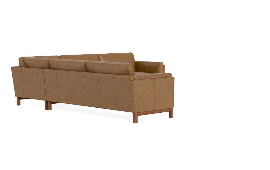 Gaby Leather 4-Seat Corner Sectional - Image 1