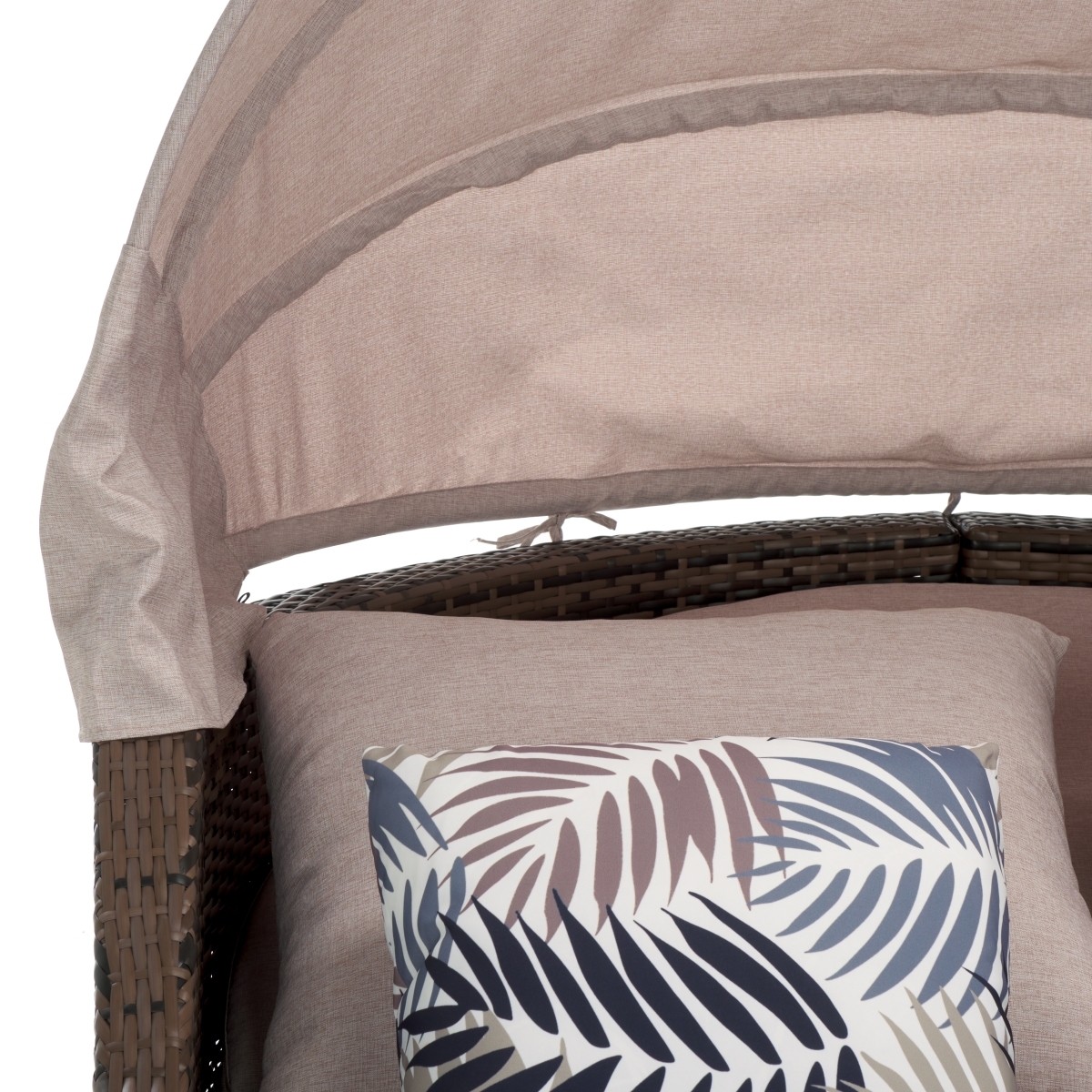 Indoor-Outdoor Baloo Daybed - Grey Brown/Light Grey - Safavieh - Image 2