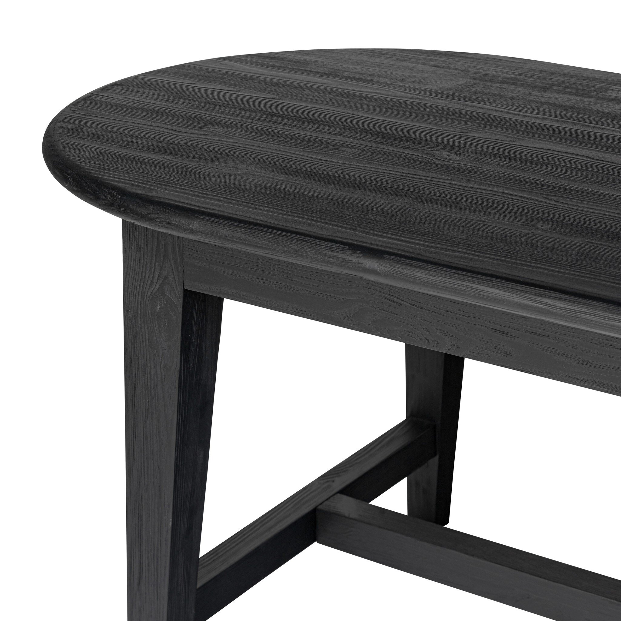 Alfie Dining Table - Black Pine - Image 6