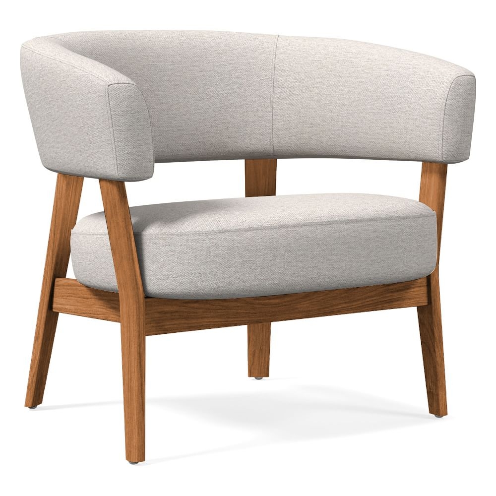 Juno Chair, Poly, Twill, Sand, Natural Oak - Image 0
