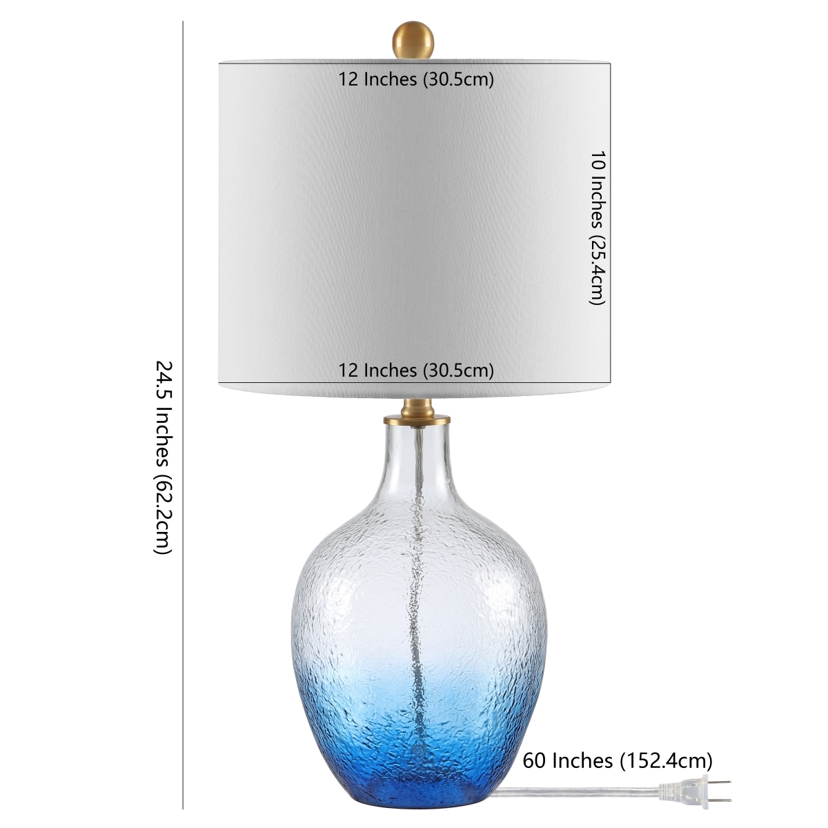 Merla Table Lamp - Blue - Safavieh - Image 0