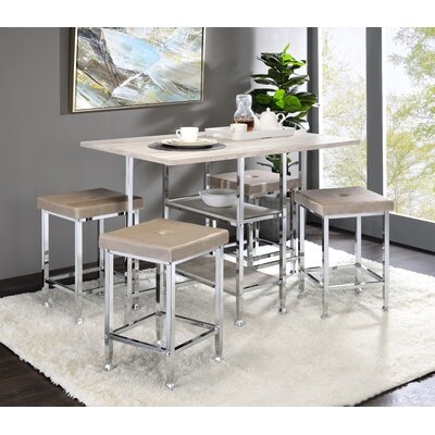 Herick 5 Piece Counter Height Table Set - Image 0