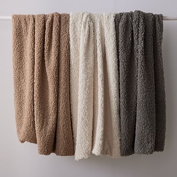 Cozy Faux Shearling Throw, 47"x60", Sable - Image 3