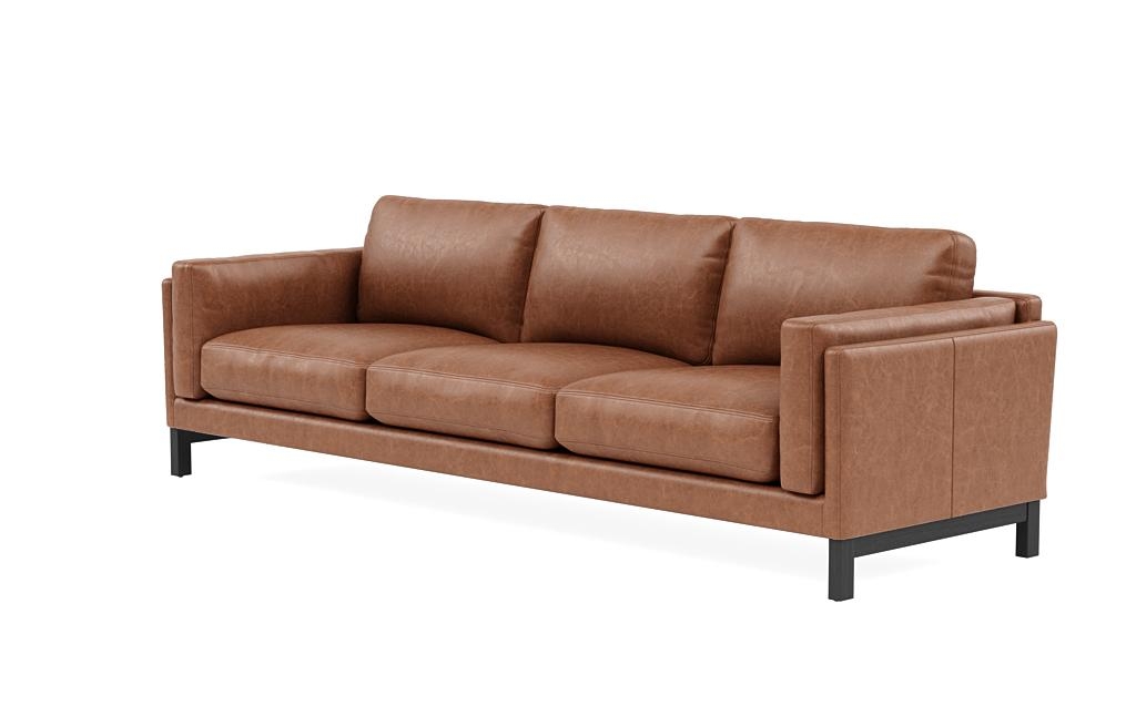 Gaby Leather 3-Seat Sofa - Image 2