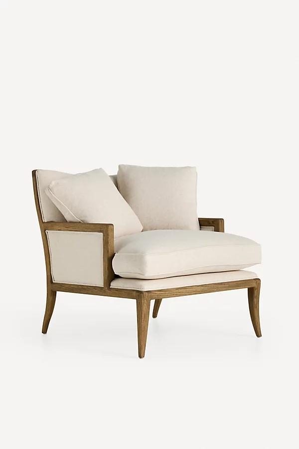 Florence Linen-Blend Chaise - Image 0