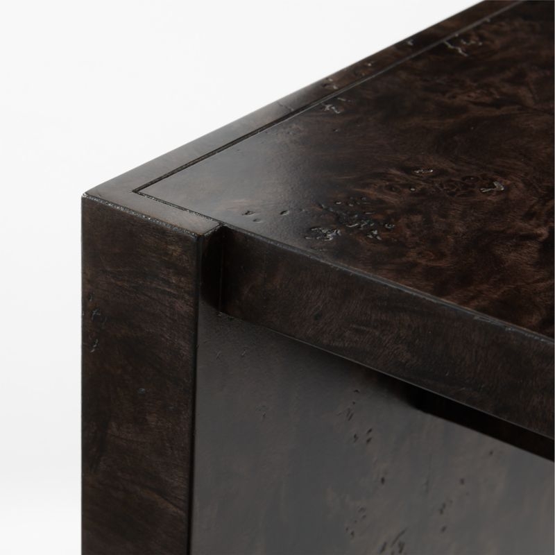 Niche 54" Black Burl Wood Console Table - Image 4