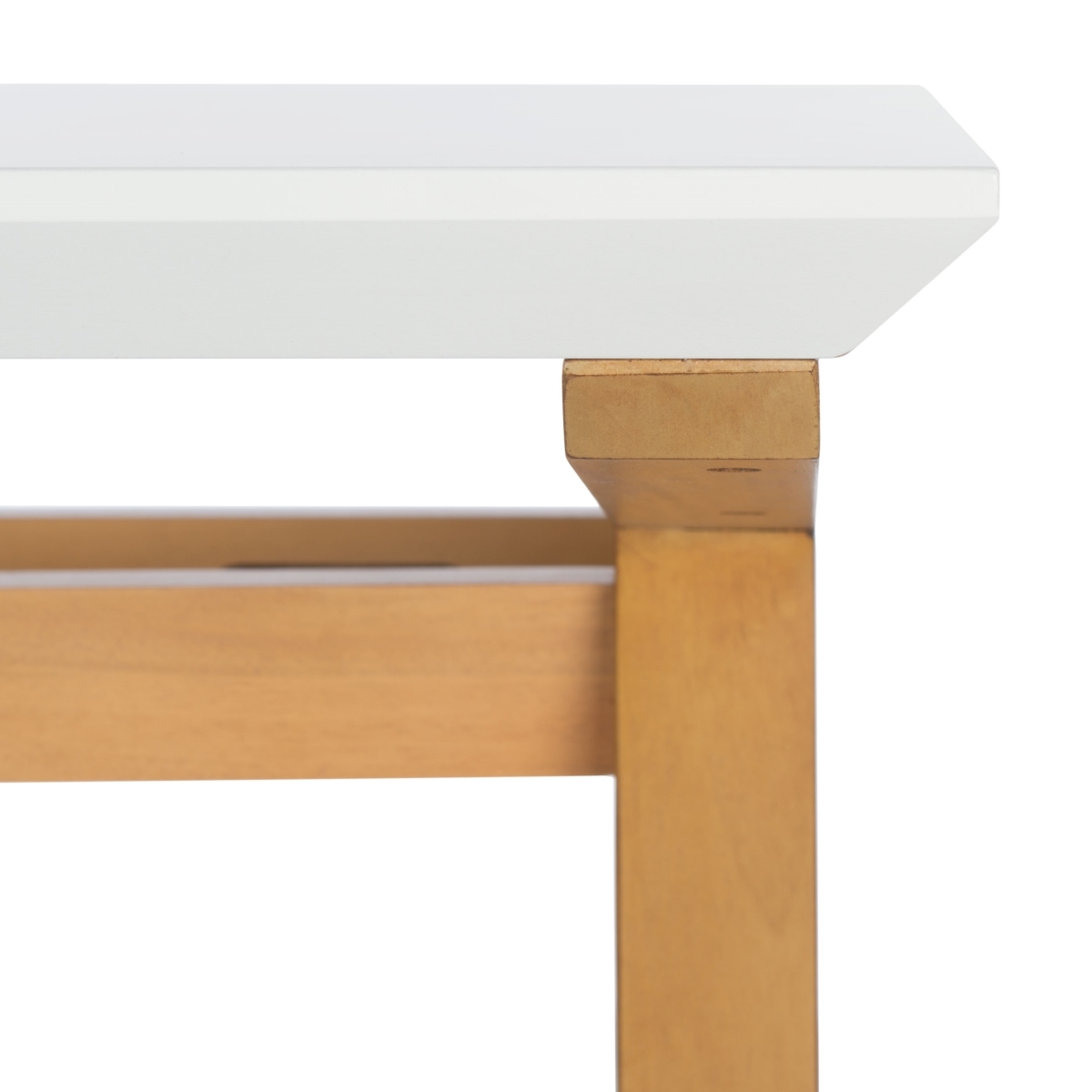 Reid Desk - Oak / White - Safavieh - Image 2