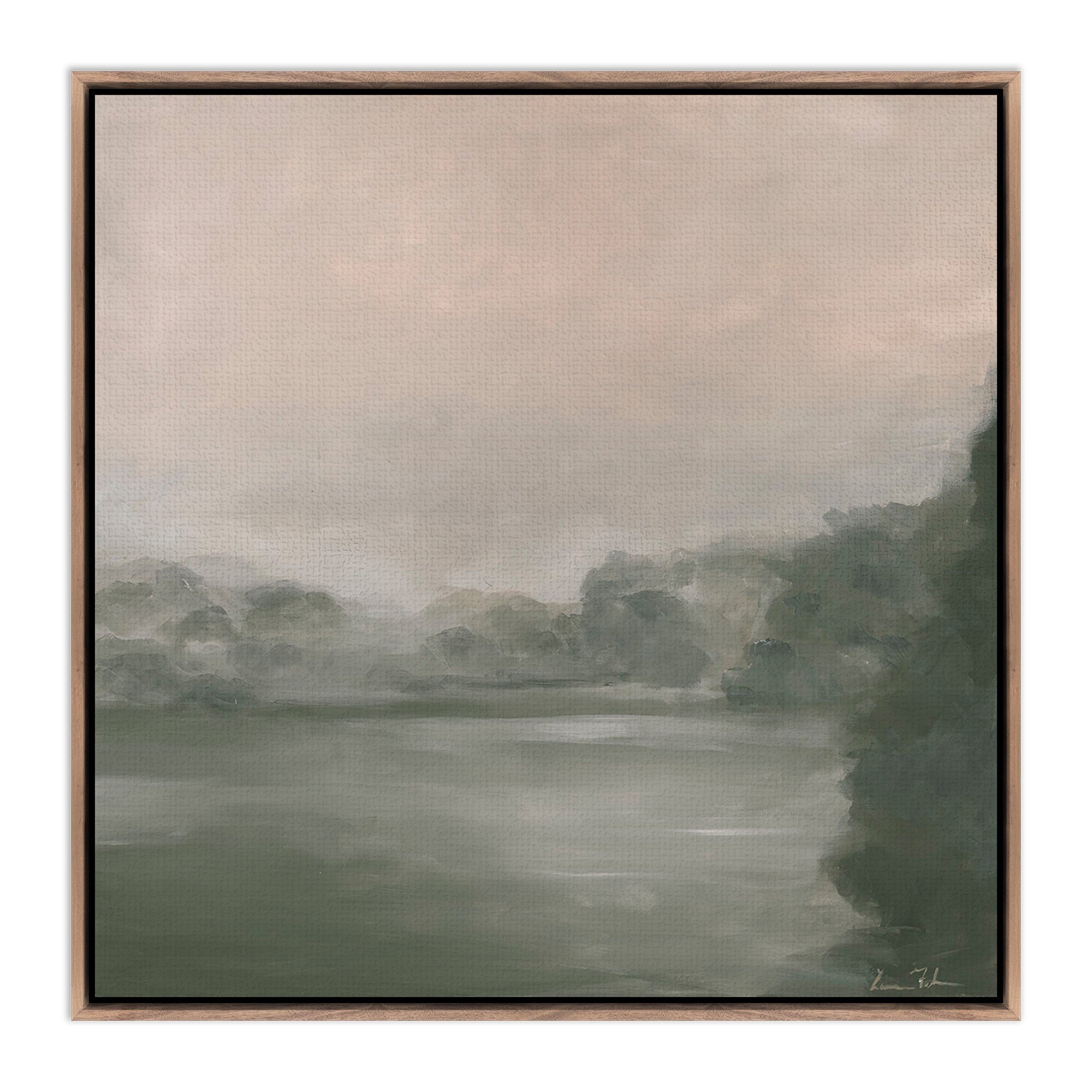 Into The Dawn by Lauren Fuhr - Rustic Walnut Floater - Image 0