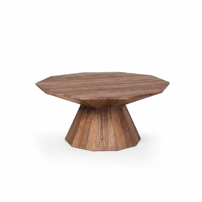Coppola Solid Wood Pedestal Coffee Table - Image 0