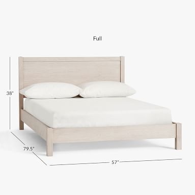 Costa Classic Bed, Full, Weathered White - Image 3