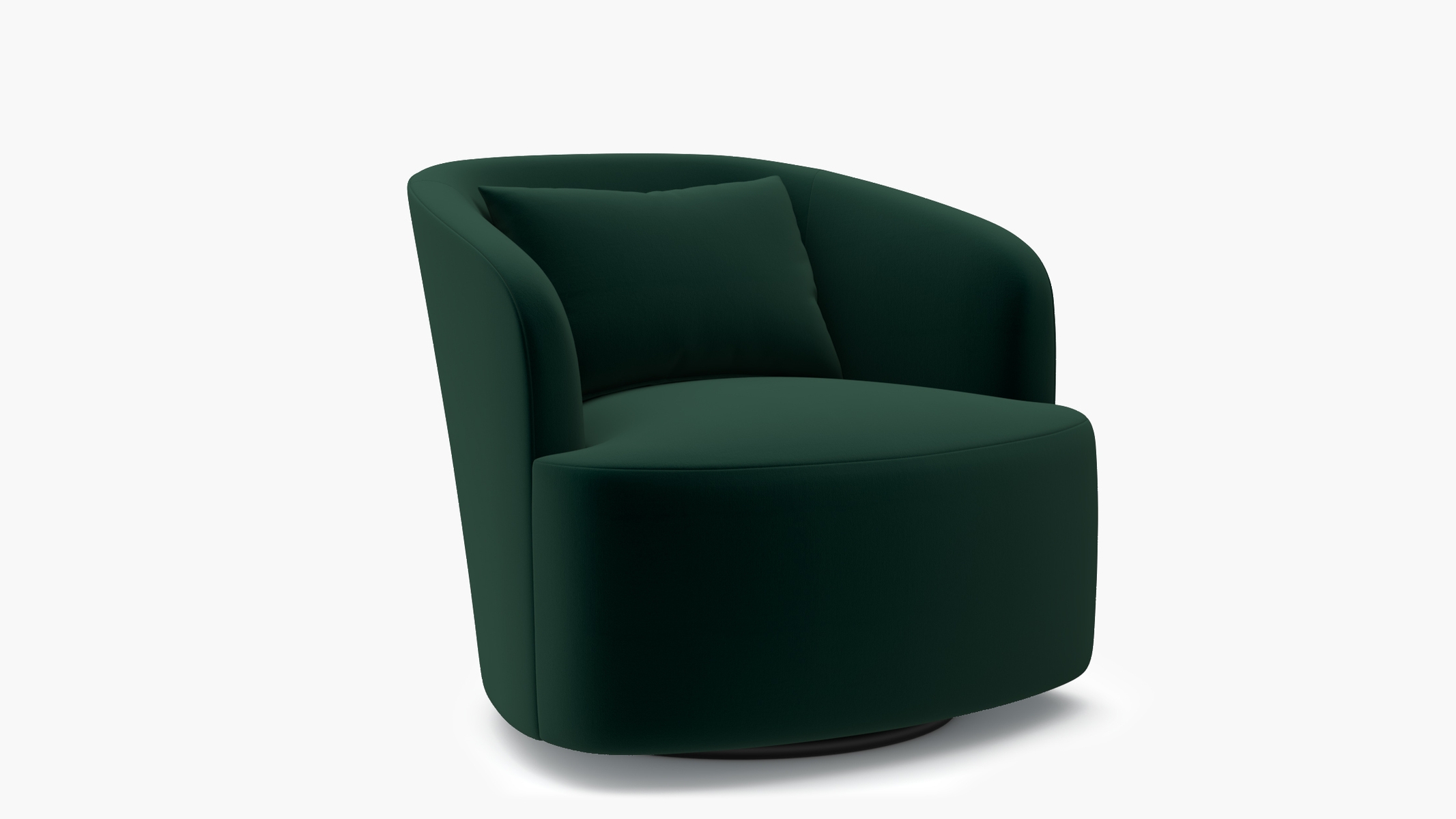 Deco Swivel Chair, Spruce Performance Plush Velvet - Image 1