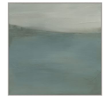 Coastline Mist Framed Canvas Print #5, 51" x 51" - Image 2