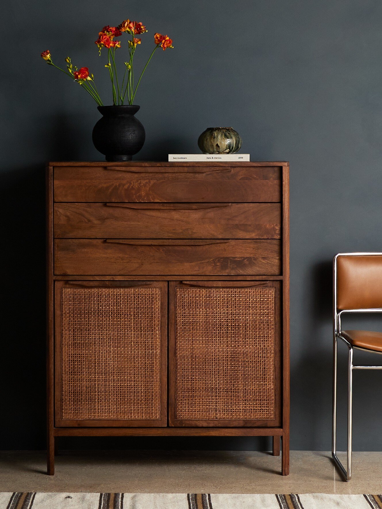Sydney Tall Dresser - Brown Wash - Image 15