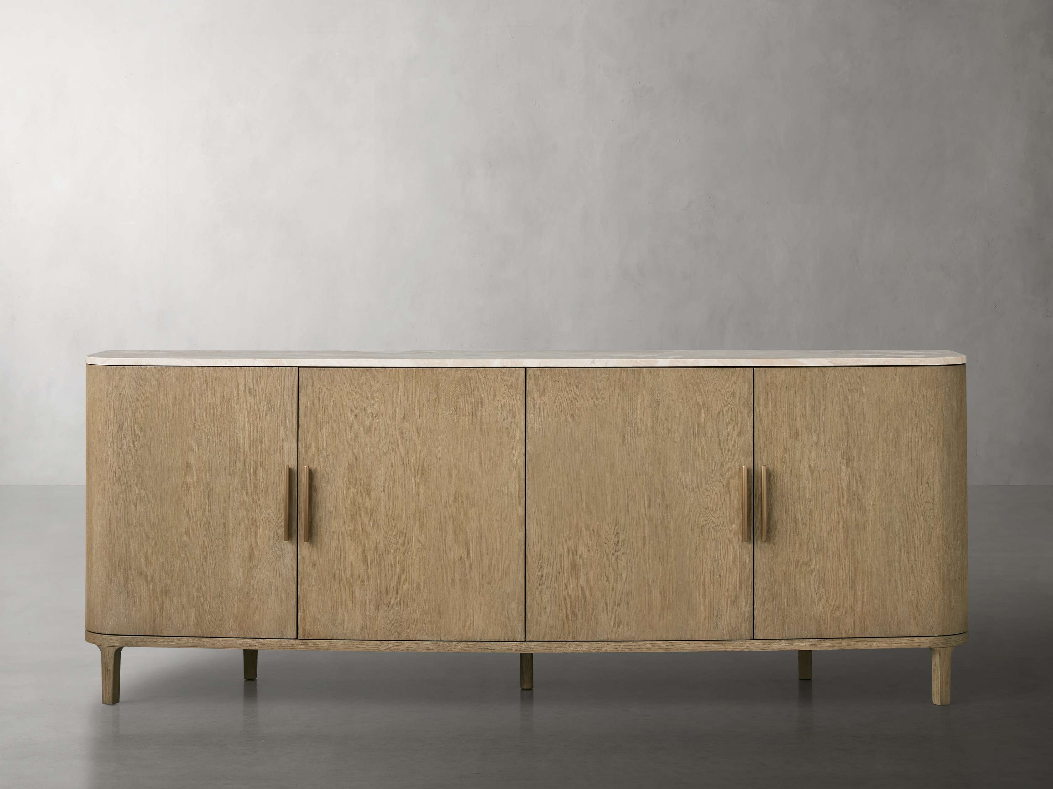 Danny Sideboard in Stone Brown  Fawn/Royal Cream 84" - Image 0