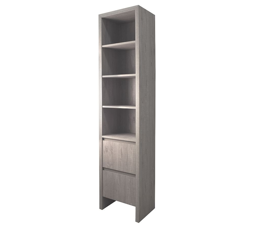 Gray Liland Vintage Storage Cabinet with Drawers - Image 0