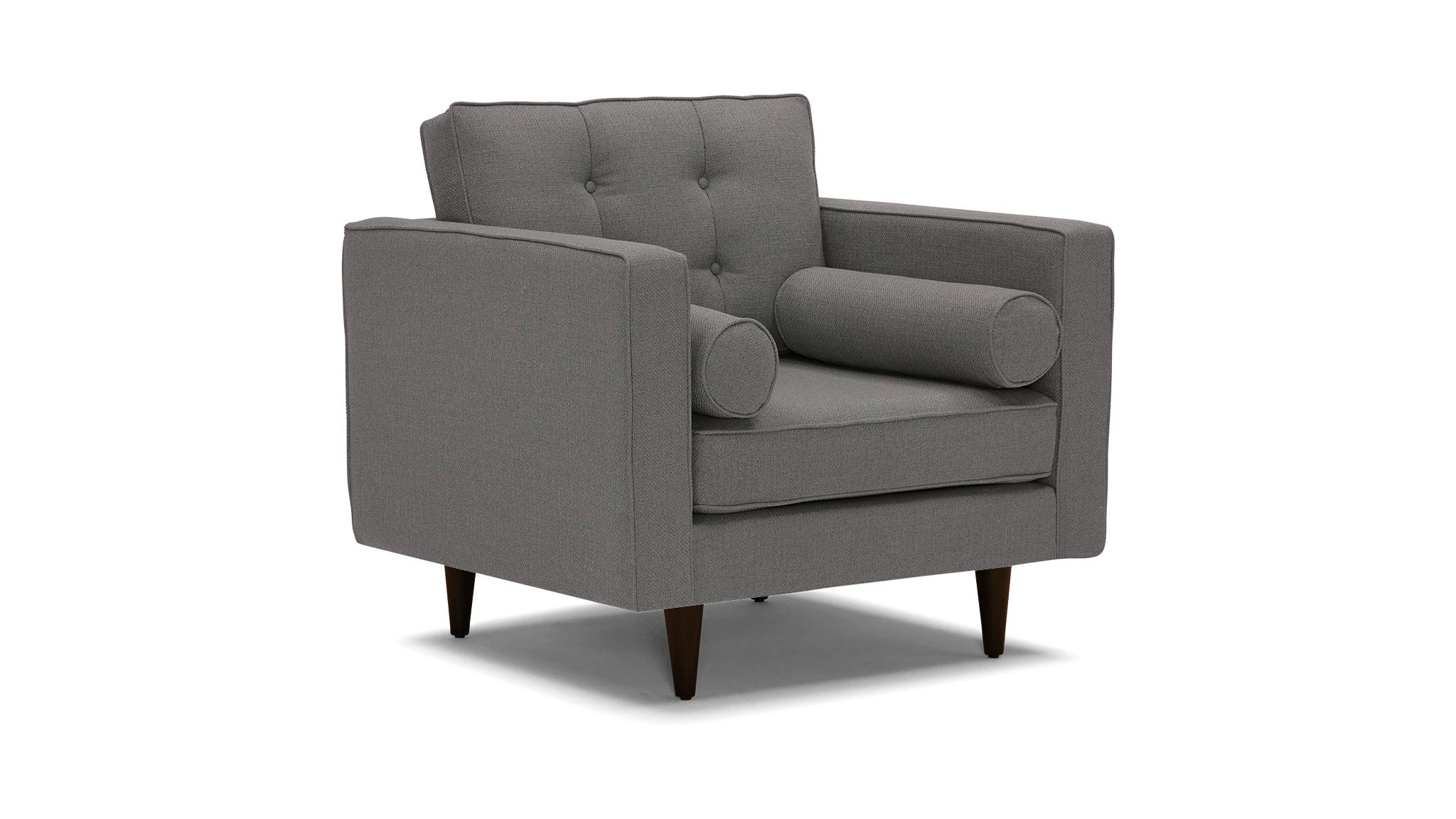 Gray Braxton Mid Century Modern Chair - Inca Ash - Mocha - Image 1