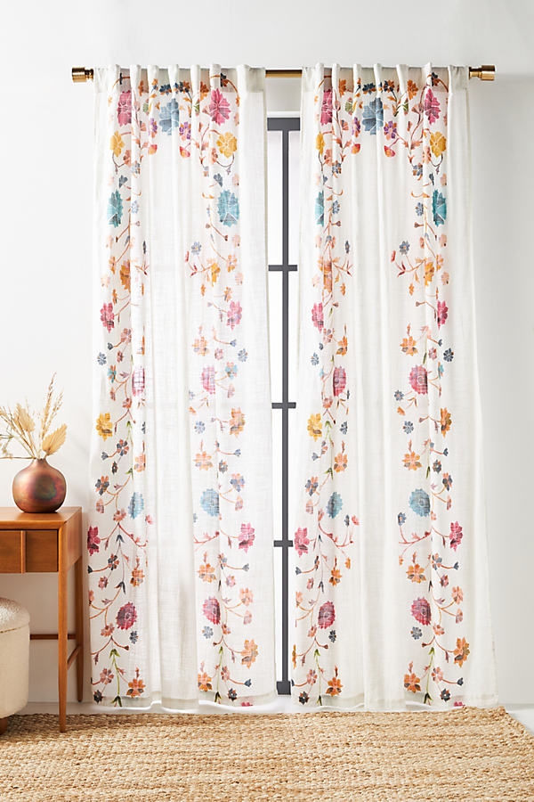 Nadine Curtain By Anthropologie in Assorted Size 50" X 96" - Image 0