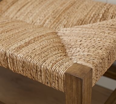 Malibu Woven Backless Bench, Honey - Image 1