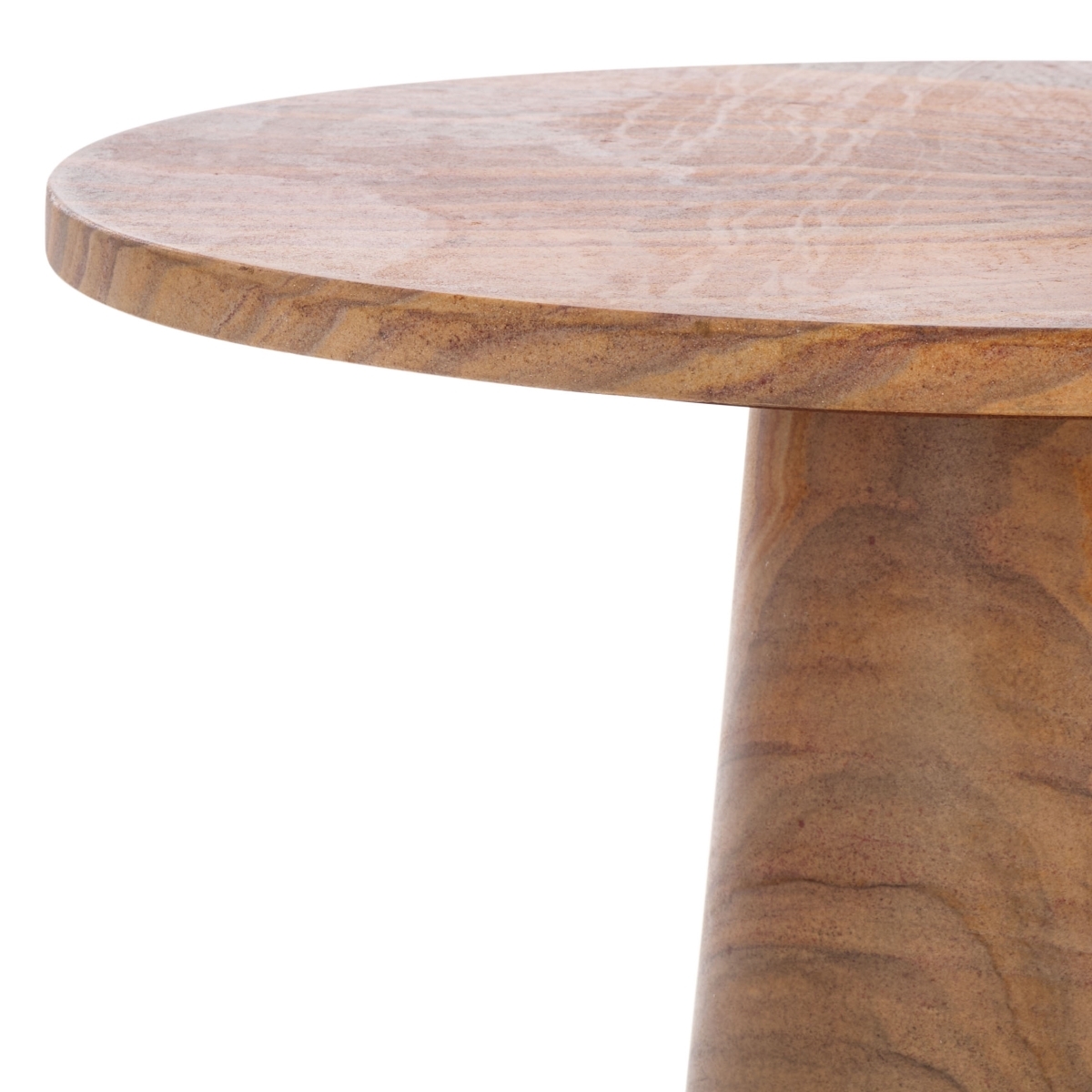 Valentia Tall Marble Accent Table - Brown - Image 3