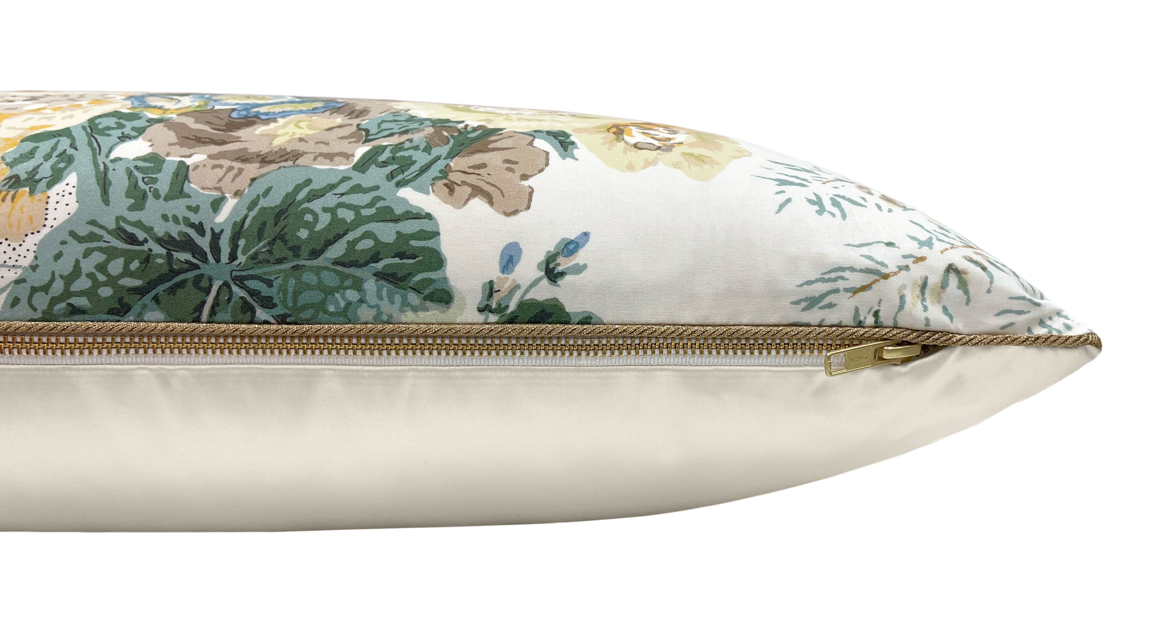 THE XL LUMBAR :: ALTHEA // CITRON WITH BRASS CORDING | LEE JOFA - BY THE YARD - Image 1