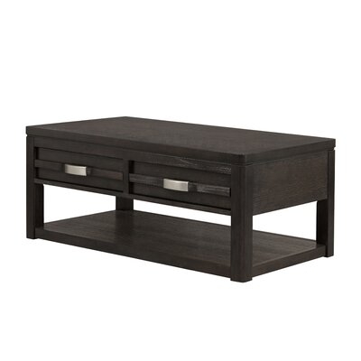 Rectangular Cocktail Table With Drawers - 48" X 26" X 20" - Grey - Image 0