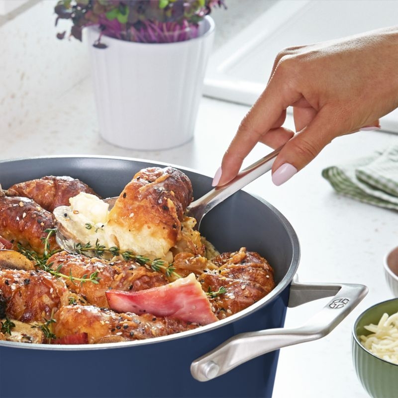 Calphalon ® Ceramic Non-Stick Navy 7-Qt. Dutch Oven - Image 1