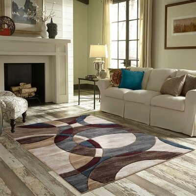Adonia Abstract Gray/Beige Area Rug - Image 0