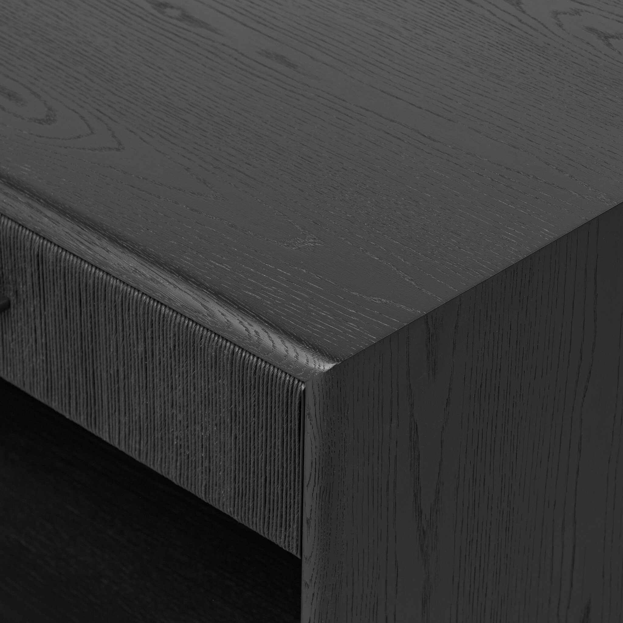 Rosenell Open Nightstand - Black Oak Veneer - Image 7