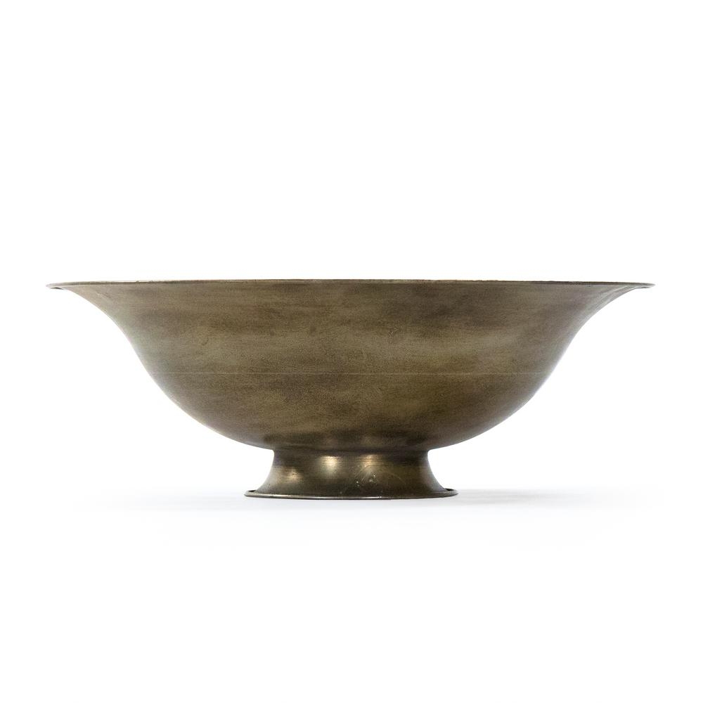 Zentique Curved Iron Sheet Antique Gold Magalie Bowl - Image 0