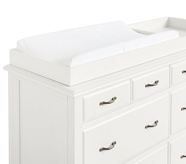 Rory Extra-Wide Dresser & Topper Set, Montauk White - Image 5