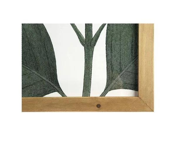 Wood Framed Green Botanical Wall Décor, Set of 4 - Image 3