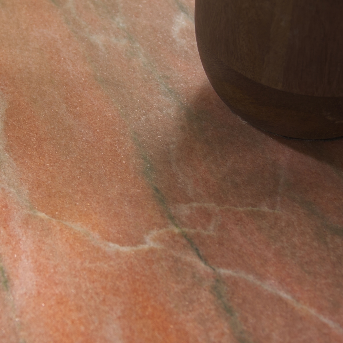 Valentia Tall Marble Accent Table - Clay - Image 2