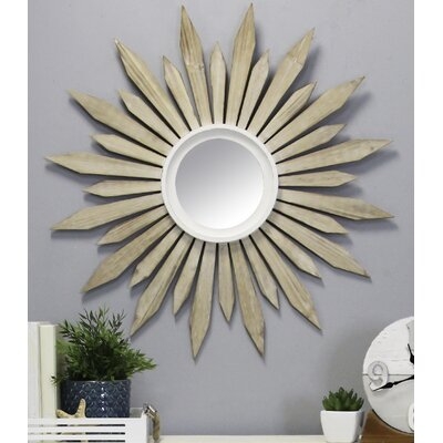 Dabachi Wood Starburst Eclectic Accent Mirror - Image 0