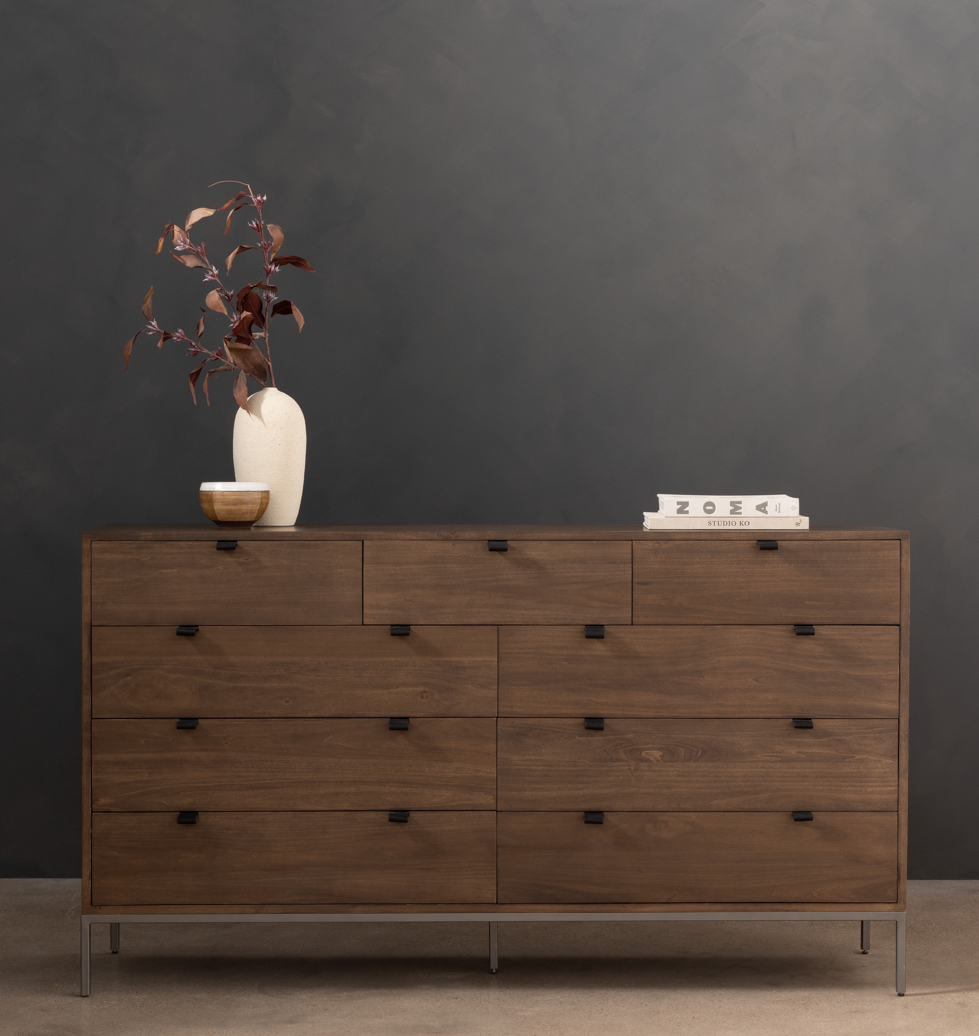 Trey 9 Drawer Dresser-Auburn Poplar - Image 13