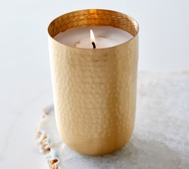 Love Collection Scented Brass Candles, Large, Vanilla &amp; Cedar - Image 4