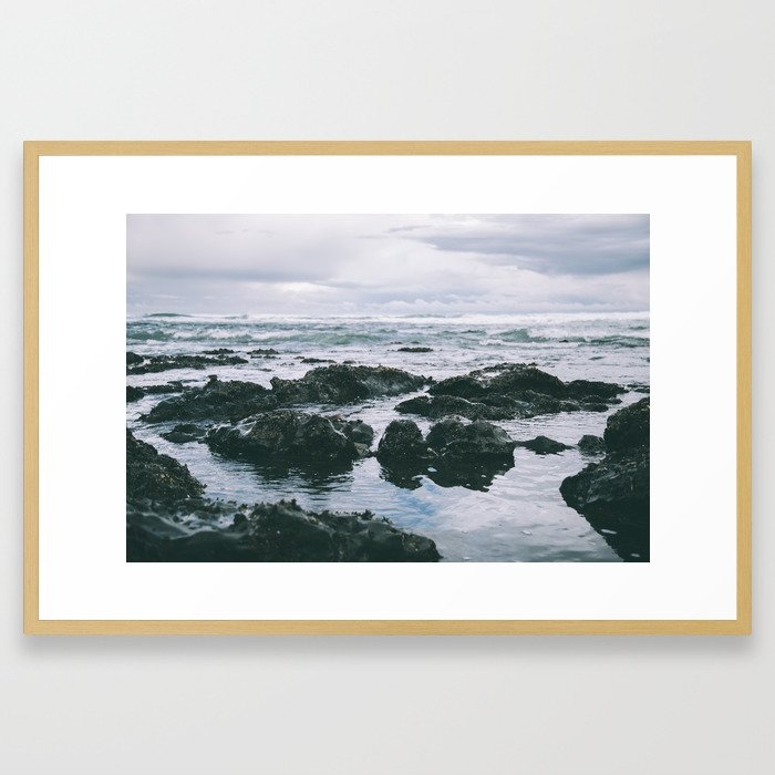 Oregon Coast Xi Framed Art Print by Hannah Kemp - Conservation Natural - LARGE (Gallery)-26x38 - Image 0