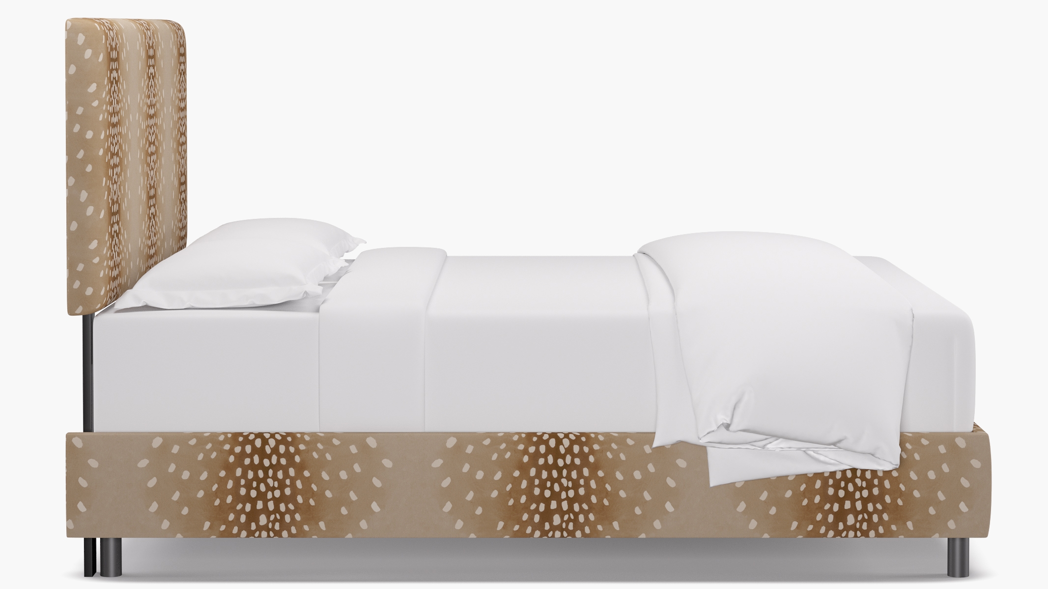 Square Back Bed, Fawn, Queen - Image 2