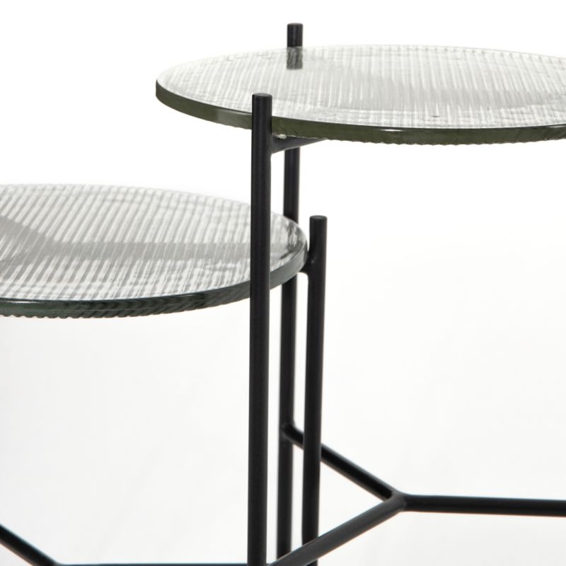 Maylan Clear Glass End Tables, Set of 2 - Image 2
