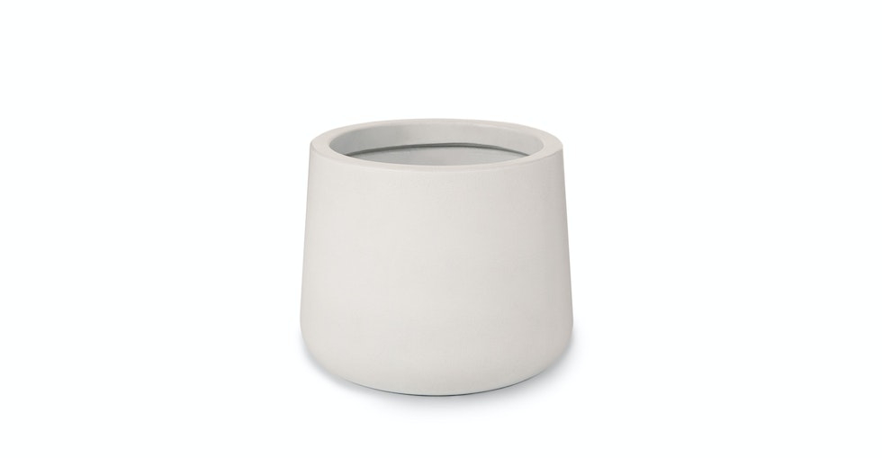 Tuva Indoor/Outdoor Wide Planter - White - Image 0