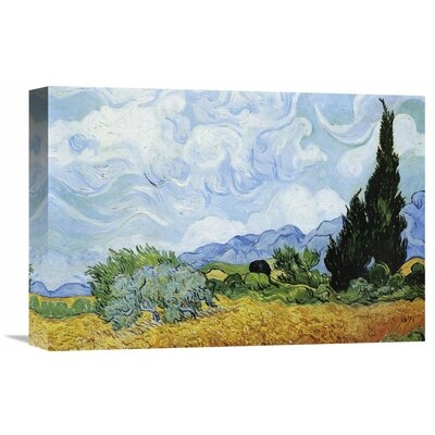 'Wheat Field with Cypresses' by Vincent van Gogh Painting Print on Wrapped Canvas - Image 0