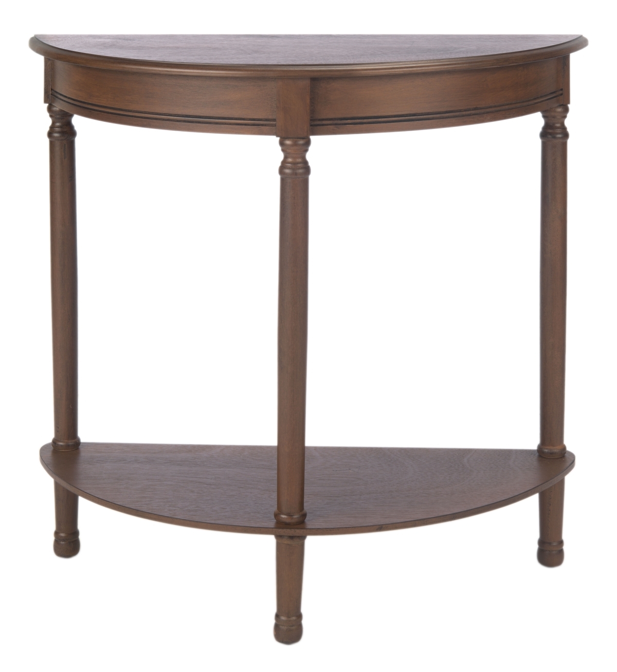 Tinsley Half Round Console Table - Brown - Safavieh - Image 0