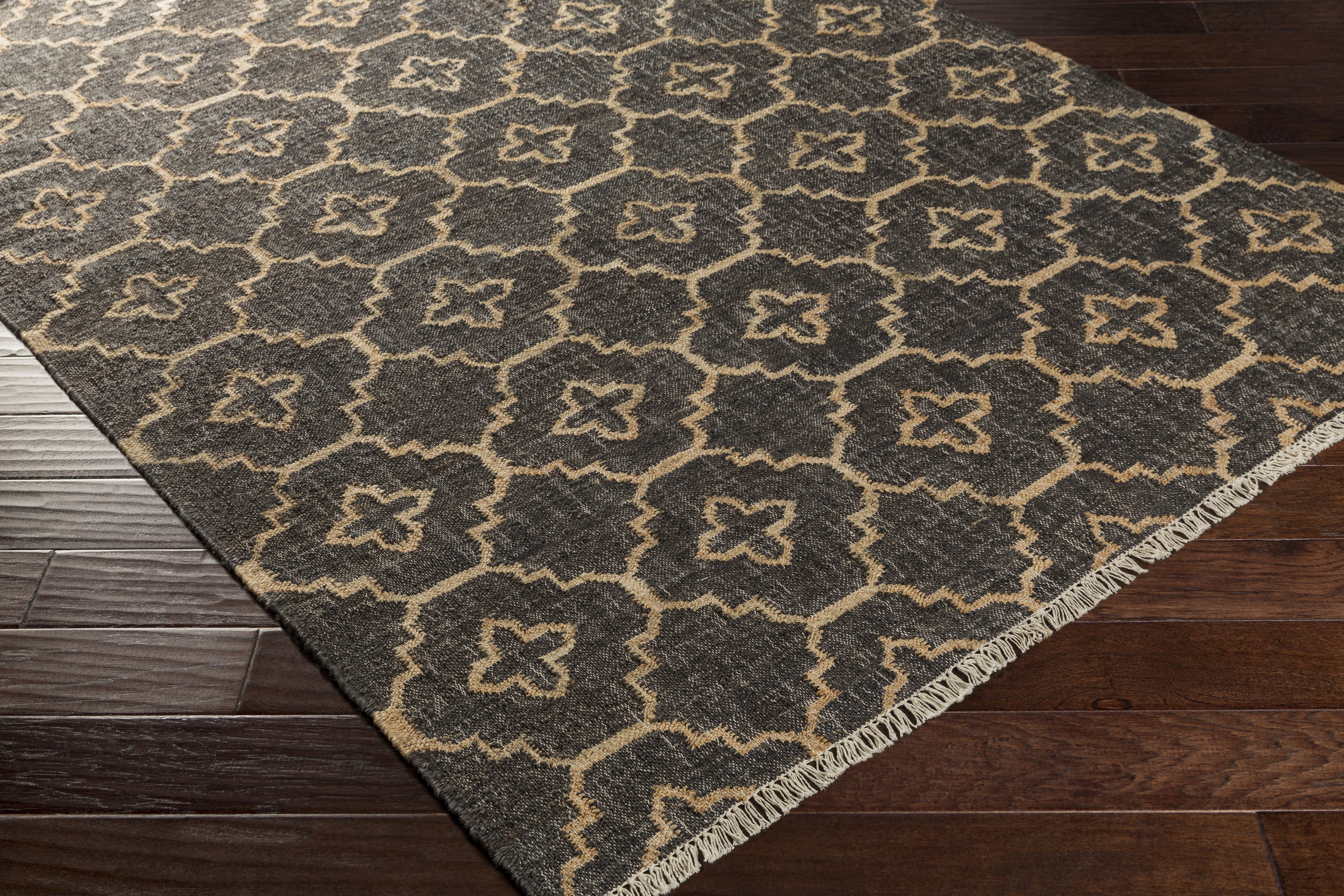 Laural Black Indoor 2'6" x 8' Handmade Rug - Image 3