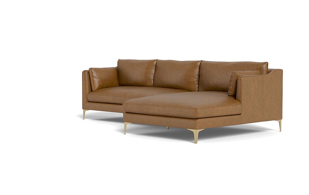 Caitlin Leather Right Chaise Sectional by The EverygirlÃ?Â® - Image 2