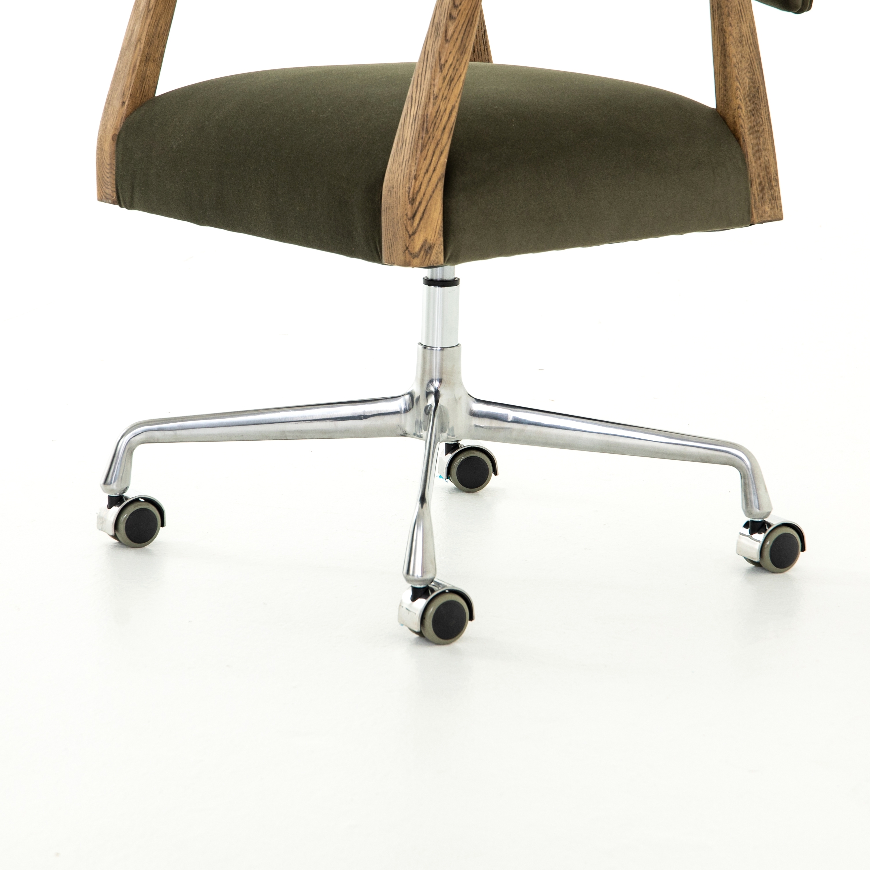 Tyler Desk Chair-Modern Velvet Loden - Image 4