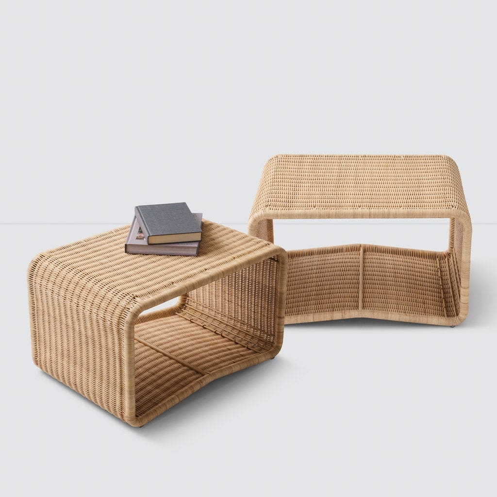 The Citizenry Liang Wicker Ottoman | Natural - Image 5